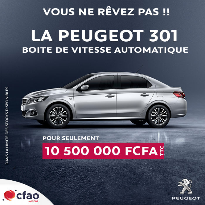 PEUGEOT 301 Boite Automatique à prix exceptionnel